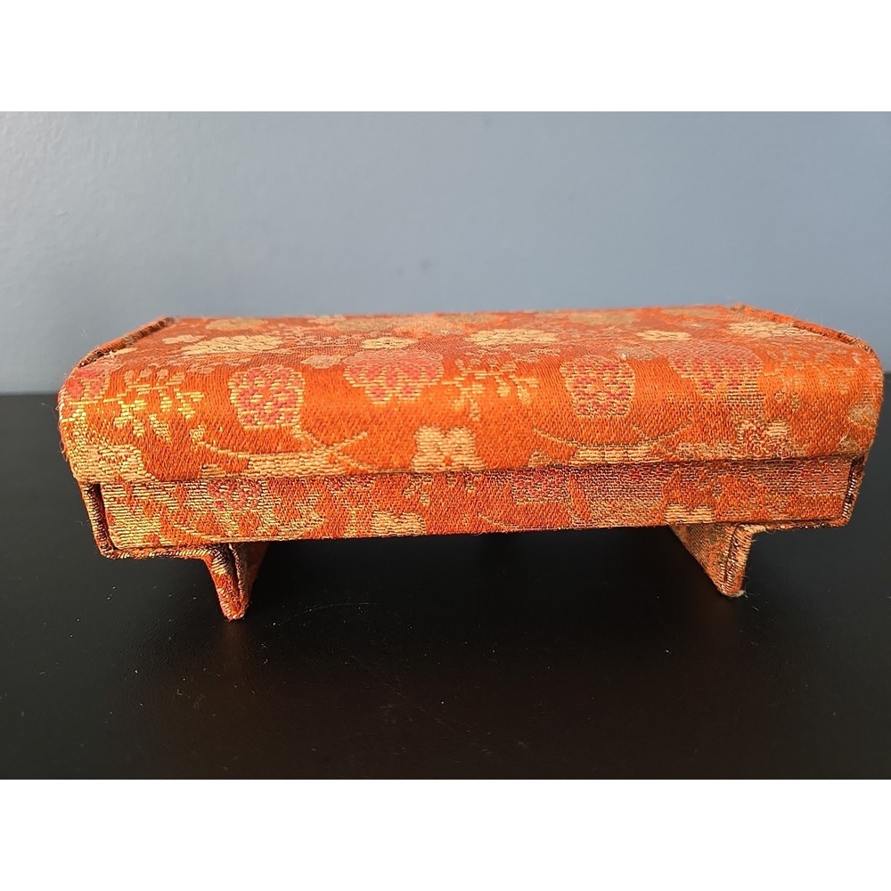 Vintage Fabric Covered Musical Jewelry Box made in Japan - Music Box‎ - Works